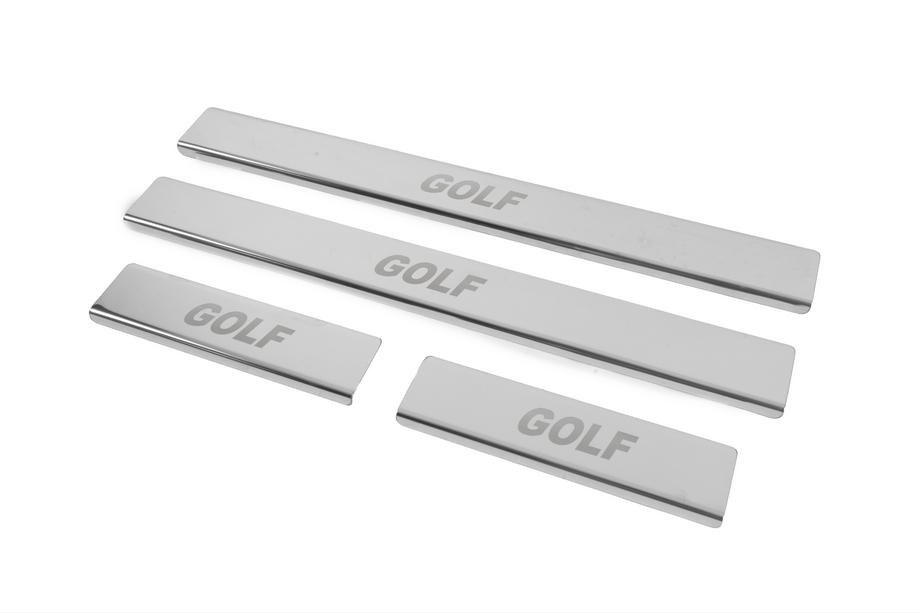 Volkswagen Golf 5 2003-2009 Seuils de porte inox Carmos V2 (4 pcs) Photo 2