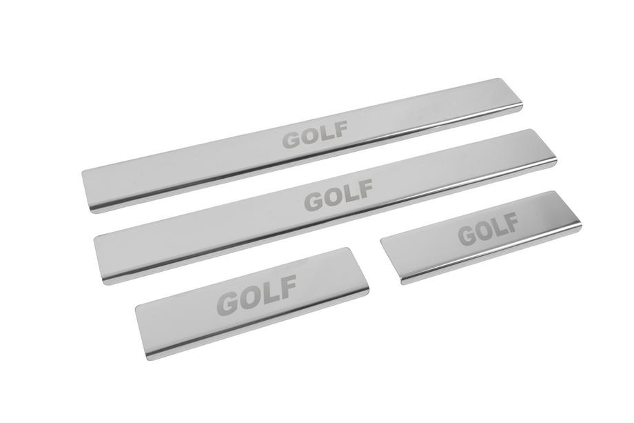 Volkswagen Golf 5 2003-2009 Seuils de porte inox Carmos V2 (4 pcs) Photo 3