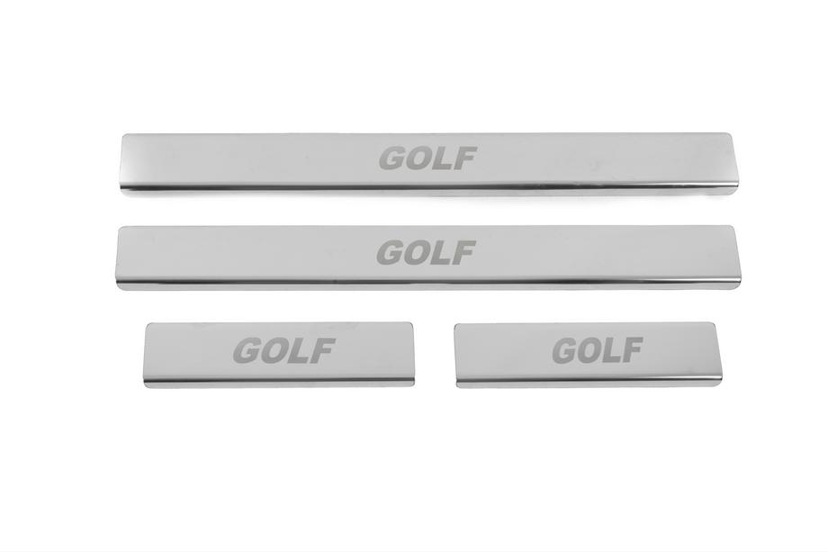 Volkswagen Golf 7/E-Golf 2012-2020 Seuils de porte inox Carmos V2 (4 pcs) Image