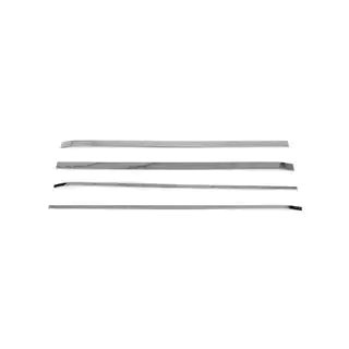 Moulures en acier inox pour portes coulissantes (4 pcs) photo 4