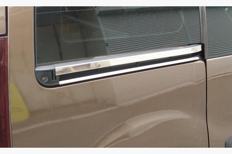 Peugeot Partner Tepee 2008-2018 Moulures en acier inox pour portes coulissantes (4 pcs) Photo 2
