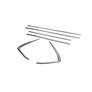 Baguettes de vitres inférieures inox (6 pcs) photo 3
