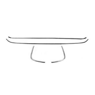 Couvre-grille de pare-chocs 2018+ (4 pcs, inox) Ford Custom 2013-2022 photo 2