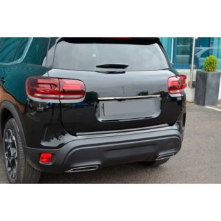 Baguette chromée au-dessus de la plaque d'immatriculation (inox) Citroen C5 Aircross 2017-2025 photo 4