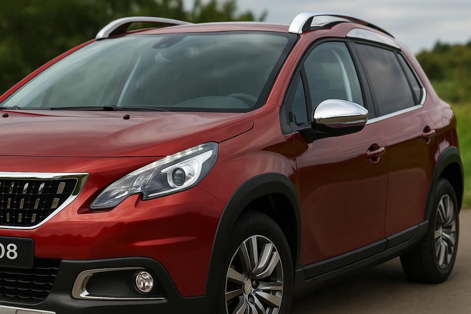 Peugeot 2008 2013-2019 Coques de Rétroviseurs 2016-2019 (2 pcs, Acier Inoxydable) Photo 3