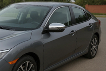 Honda Civic Sedan 2021- Couvre-Rétroviseurs (2 pcs, Acier Inoxydable) photo 1