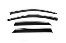 Volkswagen T-Roc 2017-2025 Déflecteurs de Vitres avec Moulure Chromée (4 pcs, Niken) photo 1