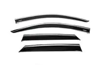 Volkswagen T-Roc 2017-2025 Déflecteurs de Vitres avec Moulure Chromée (4 pcs, Niken) photo 1