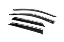 Volkswagen T-Roc 2017-2025 Déflecteurs de Vitres avec Moulure Chromée (4 pcs, Niken) photo 2