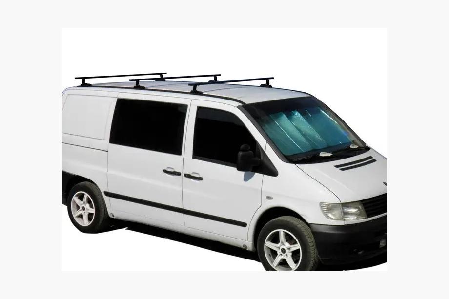 Mercedes Vito W638 1996-2003 Barres de toit transversales noires Kenguru (3 pcs) Image