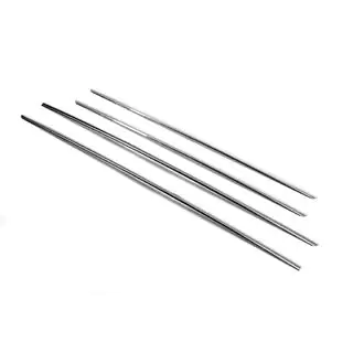 Baguettes de porte inférieures universelles en acier inoxydable (4 pcs) photo 2
