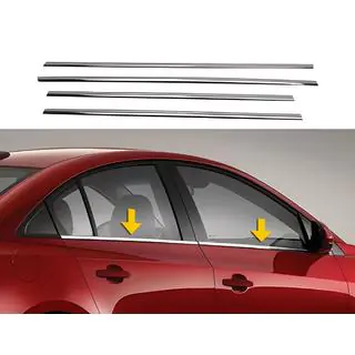 Baguettes de porte inférieures universelles en acier inoxydable (4 pcs) photo 1