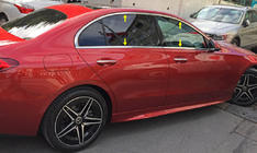 Mercedes C-class W206 2022- Contour complet de vitres en acier inoxydable photo 1
