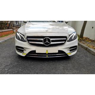 Baguette chromée pour pare-chocs avant 2016-2020 (inox) Mercedes E-class W213 2016-2023 photo 1