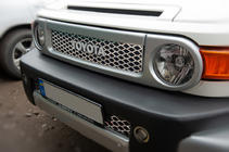 Toyota FJ Cruiser 2006-2022 Couvre-calandre chromés (acier inoxydable) photo 3