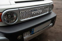 Toyota FJ Cruiser 2006-2022 Couvre-calandre chromés (acier inoxydable) photo 5