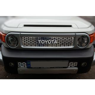 Couvre-calandre chromés (acier inoxydable) Toyota FJ Cruiser 2006-2022 photo 1