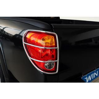 Protections de feux arrière (inox, 2 pcs) Mitsubishi L200 2006-2015 photo 1