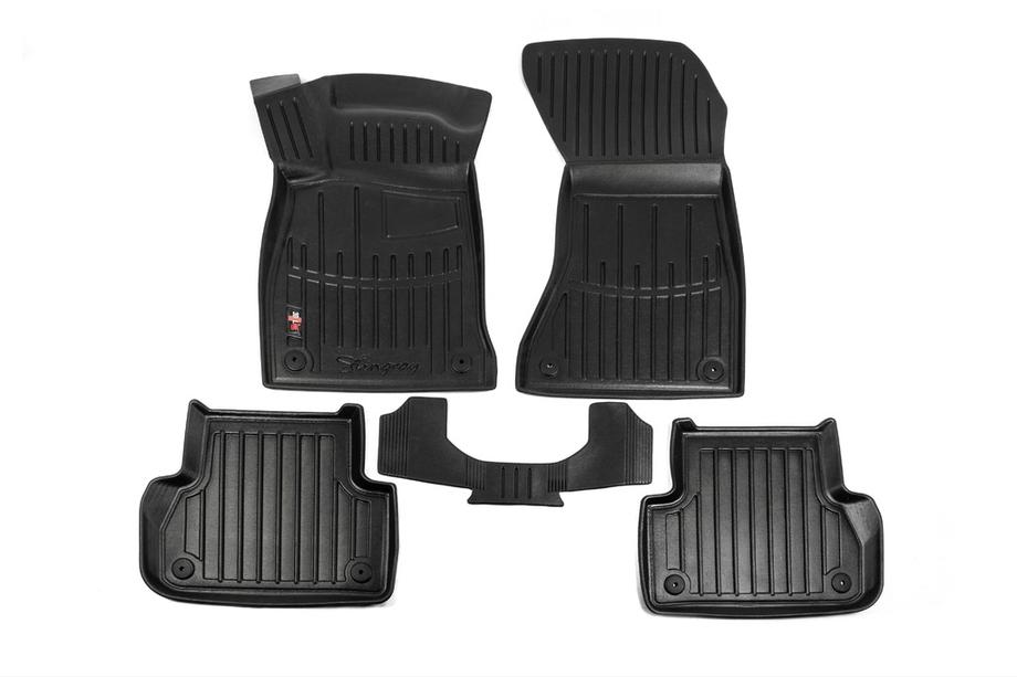 Audi A4 B9 2015-2024 Tapis de sol en caoutchouc Stingray 3D (5 pcs, polyuréthane) Image