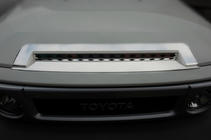 Toyota FJ Cruiser 2006-2022 Baguettes de capot chromées (acier inoxydable) photo 3