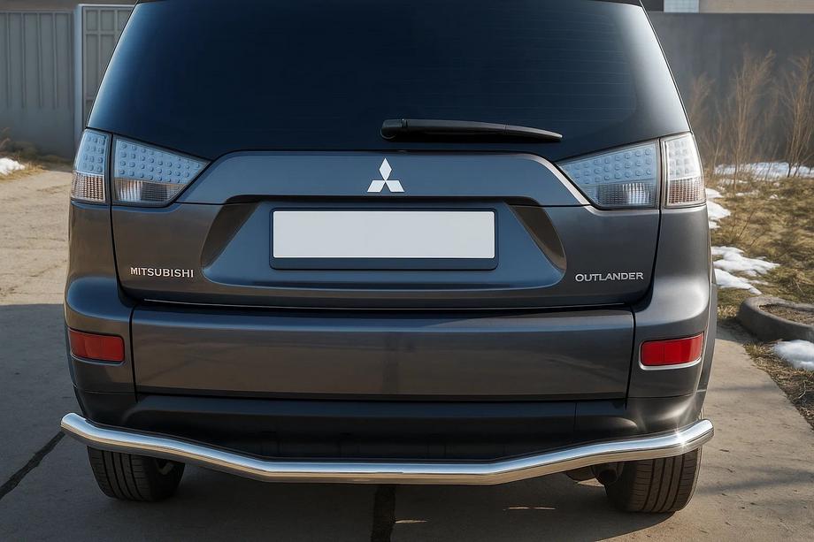 Mitsubishi Outlander 2006-2012 Protection Arrière D125201 (Inox) Image