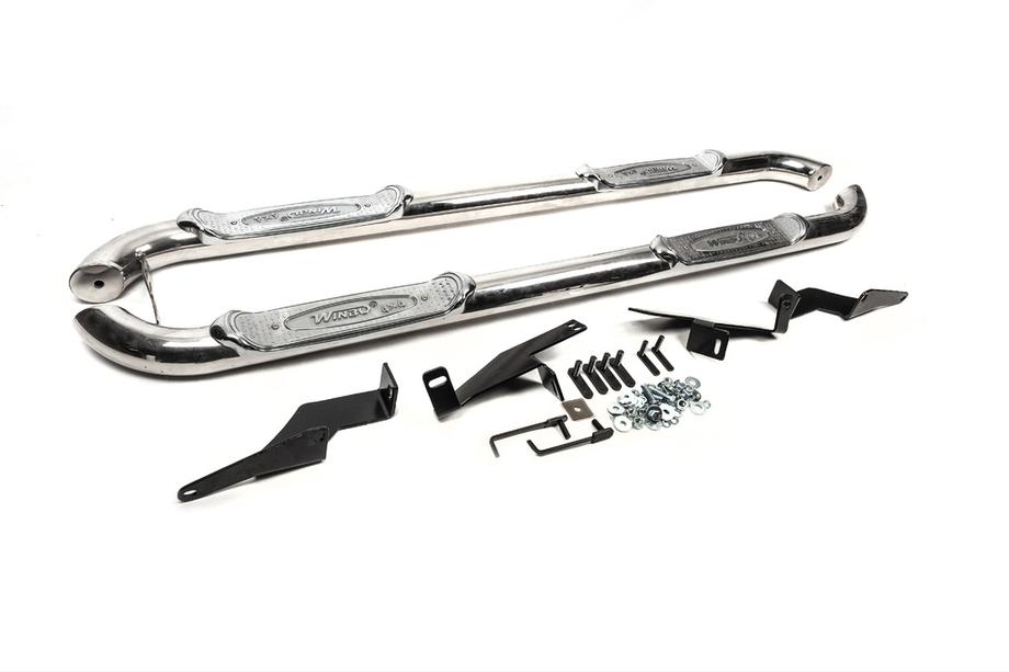 Hyundai Santa Fe 2 2006-2012 Barres Latérales B130319 (2 pcs, inox) Image