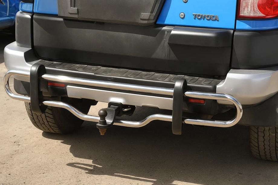 Toyota FJ Cruiser 2006-2022 Protection Arrière D098616 (Inox) Image