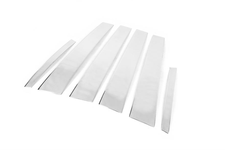 Mercedes S-class W221 2005-2013 Couvre-montants en acier inoxydable (6 pcs) Photo 3