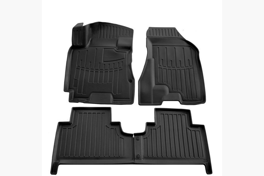 Hyundai Tucson JM 2004- Tapis de sol caoutchouc Stingray 3D (4 pcs, polyuréthane) Image