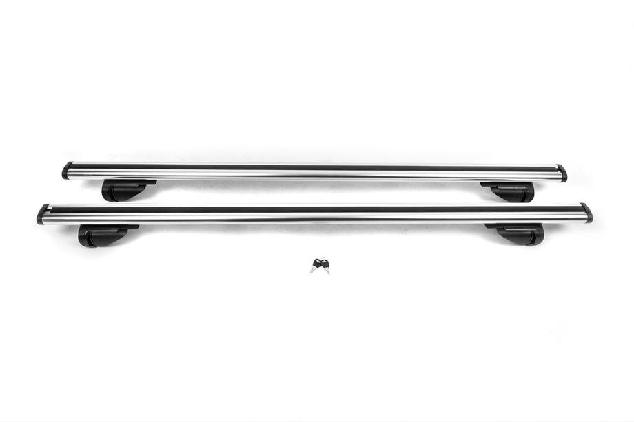 Mitsubishi Outlander 2006-2012 Barres de toit transversales OEM pour barres de toit intégrées (2 pcs, gris) Photo 3
