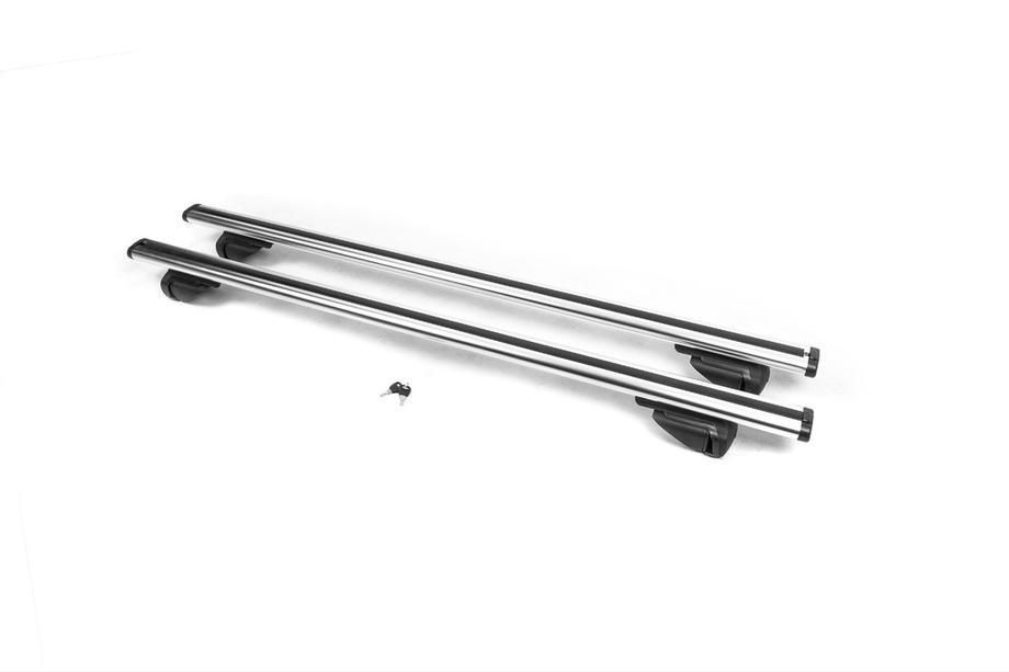 Mitsubishi Outlander 2006-2012 Barres de toit transversales OEM pour barres de toit intégrées (2 pcs, gris) Photo 1