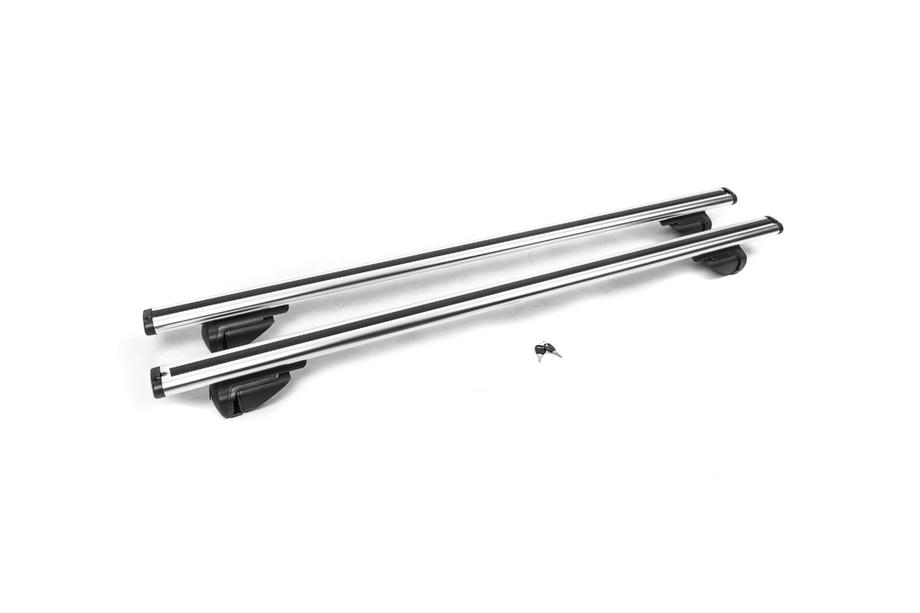 Mitsubishi Outlander 2006-2012 Barres de toit transversales OEM pour barres de toit intégrées (2 pcs, gris) Photo 2