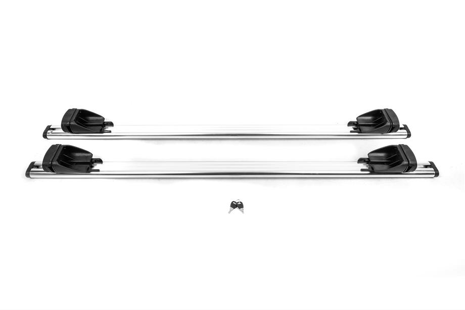 Mitsubishi Outlander 2006-2012 Barres de toit transversales OEM pour barres de toit intégrées (2 pcs, gris) Photo 4