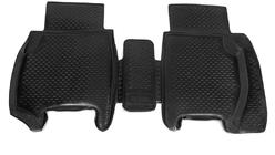 Honda Civic HB 2006-2012 Tapis de sol en caoutchouc arrière pour habitacle (2 pcs, OEM) photo 1