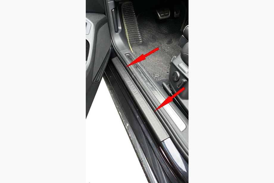 Volkswagen Passat CC 2008-2017 Seuils de porte DDU (4 pcs, plastique) Photo 5