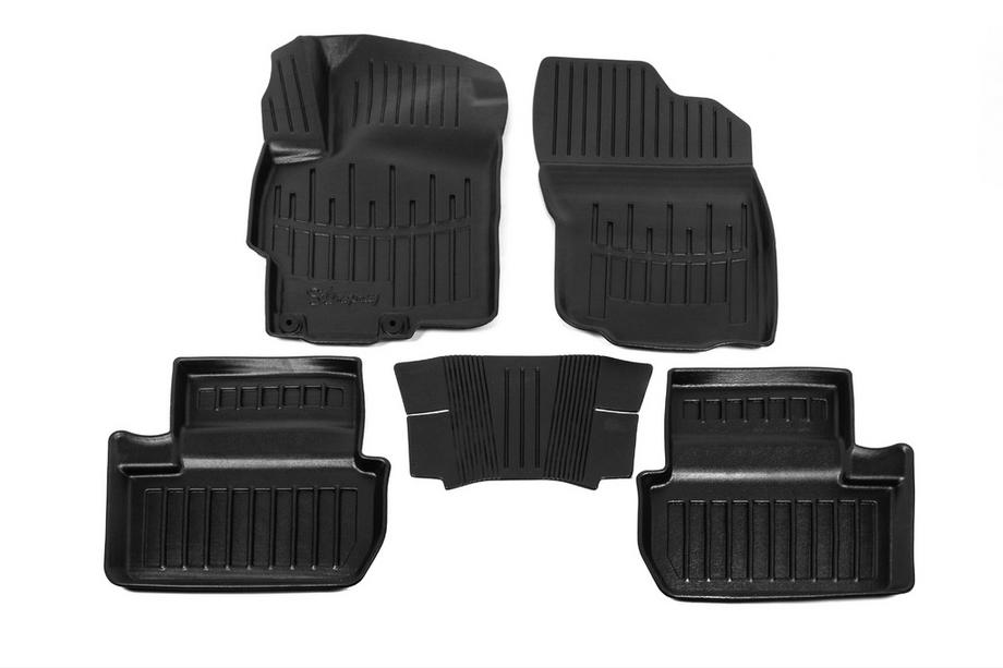 Mitsubishi Lancer X 2008- Tapis de sol en caoutchouc Stingray 3D (5 pcs, polyuréthane) Image