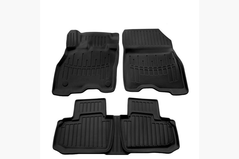 Nissan Leaf 2017- Tapis de sol en caoutchouc Stingray 3D (5 pcs, polyuréthane) Image