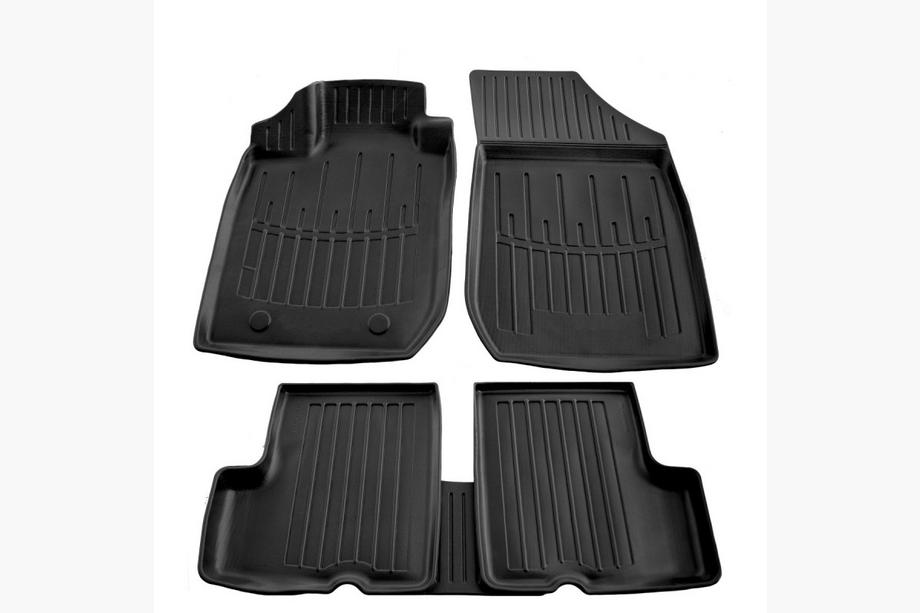 Renault Logan I 2008-2013 Tapis de sol en caoutchouc Stingray 3D (5 pcs, polyuréthane) Image