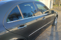 Mercedes E-class W211 2002-2009 Encadrement de Vitres Inox SD, OmsaLine - Acier Inoxydable Italien (4 pcs) photo 12