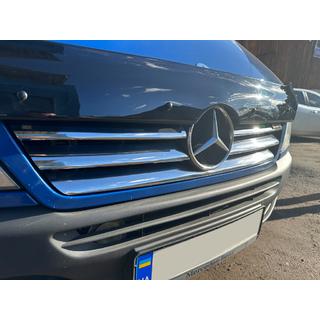 Caches de calandre larges (2002-2006, 6 pièces, inox) Mercedes Sprinter W901/902/903/904/905 1995–2006 photo 1