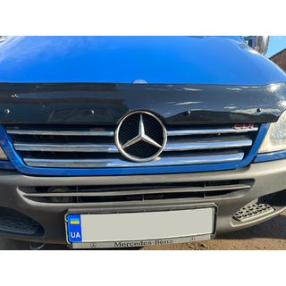 Caches de calandre larges (2002-2006, 6 pièces, inox) Mercedes Sprinter W901/902/903/904/905 1995–2006 photo 2